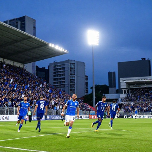 Emelec y Libertad se midieron en el marco de la Copa Sudamericana